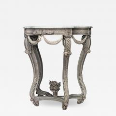 French Regence Painted Serpentine Console Table - 1470348