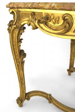 French Regence Style Gilt Center Table with Marble Top - 1424310