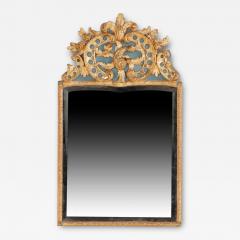 French Regence painted and giltwood mirror circa 1780  - 3717158