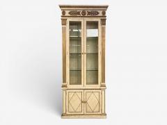 French Regency Monumental Bookcases Cream Painted Wood Gilt France 19th c  - 4651562
