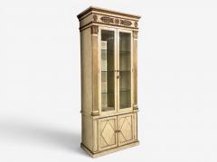 French Regency Monumental Bookcases Cream Painted Wood Gilt France 19th c  - 4651564
