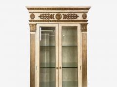 French Regency Monumental Bookcases Cream Painted Wood Gilt France 19th c  - 4651565