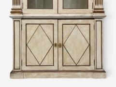 French Regency Monumental Bookcases Cream Painted Wood Gilt France 19th c  - 4651568