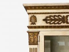 French Regency Monumental Bookcases Cream Painted Wood Gilt France 19th c  - 4651570
