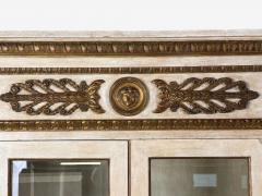French Regency Monumental Bookcases Cream Painted Wood Gilt France 19th c  - 4651571