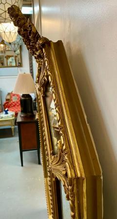 French Regency Style Gilt Wood Octagonal Wall Console or Mantel Mirror - 3078388