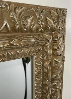 French Regency Style Mirror in Silver Champagne Tone With Beveled Glass - 2866401
