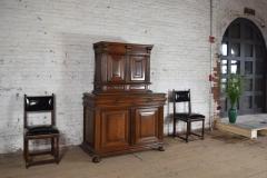 French Renaissance Henry II Late 16th Century Walnut Deux Corps Cabinet - 670690