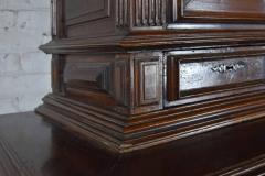 French Renaissance Henry II Late 16th Century Walnut Deux Corps Cabinet - 670692