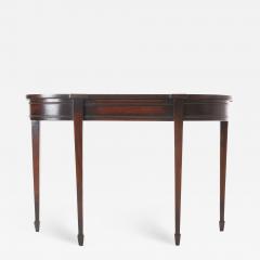 French Reproduction Mahogany Demilune Console 2 in Stock - 1703170