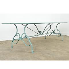 French Reproduction Metal Dining Table in New Powdercoat - 4390070