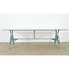 French Reproduction Metal Dining Table in New Powdercoat - 4390072