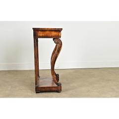 French Restauration 19th Century Burled Walnut Console - 4437651