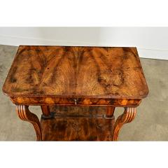 French Restauration 19th Century Burled Walnut Console - 4437658