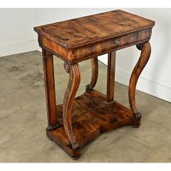 French Restauration 19th Century Burled Walnut Console - 4437670