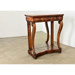 French Restauration 19th Century Burled Walnut Console - 4437672