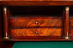 French Restauration Antique Mahogany Cylinder Roll Top Desk circa 1830 - 4501413