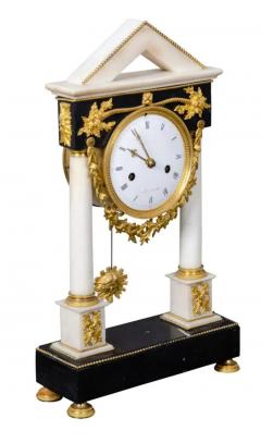 French Restauration Gilt Bronze Clock Signed Mesnil Paris - 4130768