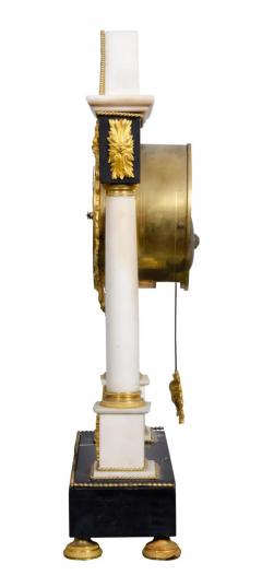 French Restauration Gilt Bronze Clock Signed Mesnil Paris - 4130835