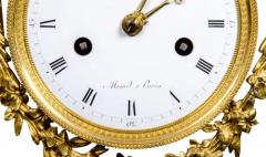 French Restauration Gilt Bronze Clock Signed Mesnil Paris - 4130863