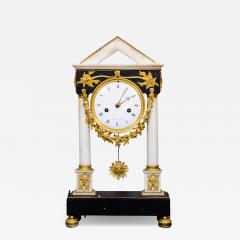 French Restauration Gilt Bronze Clock Signed Mesnil Paris - 4133178