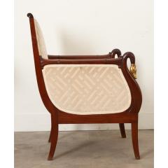 French Restauration Mahogany Single Bergere - 3386956