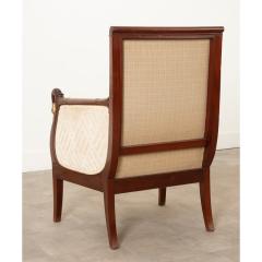 French Restauration Mahogany Single Bergere - 3386999
