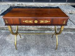 French Restauration Style Desk On Brass Base - 4702195