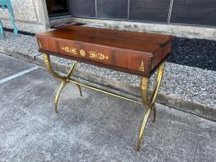 French Restauration Style Desk On Brass Base - 4702227