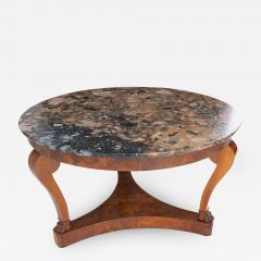 French Restoration 19th Century Marble Top Center Table - 1768636