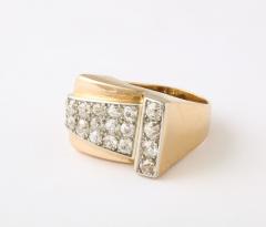 French Retro Diamond 18k Ring - 2795480