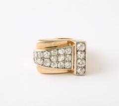 French Retro Diamond 18k Ring - 2795483