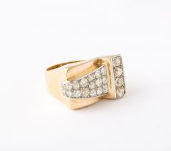 French Retro Diamond 18k Ring - 2795486