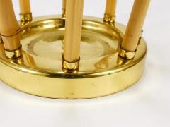 French Riviera Bamboo Brass Midcentury Umbrella Stand Austria 1950s - 4068020