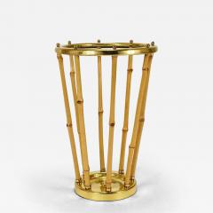 French Riviera Bamboo Brass Midcentury Umbrella Stand Austria 1950s - 4069886