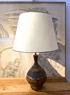 French Riviera Style awesome crackle gold ceramic lamp - 2619644