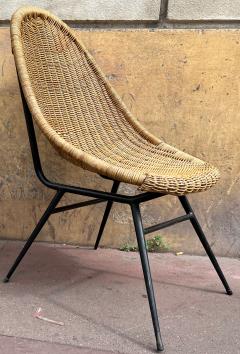 French Riviera charming pait of egg shaped rattan chairs - 2669294