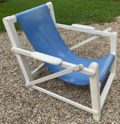 French Riviera pair of rarest adjustable outdoor beach house lounge chairs - 2107938
