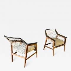 French Riviera style unusual net fish pair of chair - 2962804