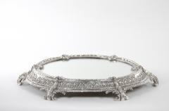 French Rococo Revival Silver Mirrored Centerpiece Plateau - 3121386