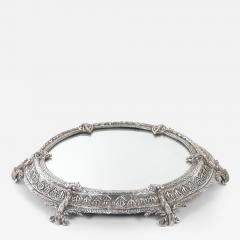 French Rococo Revival Silver Mirrored Centerpiece Plateau - 3124010
