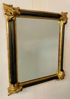 french wall mirror with bow detail, gold metal leaf