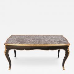 French Rococo Style Ebonized Coffee Table - 4219006