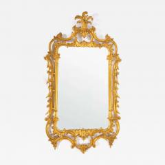 French Rococo Style Gilt Wood Frame Hanging Wall Mirror - 2828901