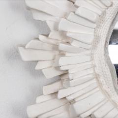 French Round Plaster Starburst Shaped Mirror 21st Century - 2762796