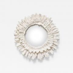 French Round Plaster Starburst Shaped Mirror 21st Century - 3949033