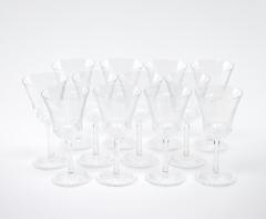 French Saint Louis Crystal Water Wine Glass Service 12 People - 3175093