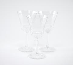French Saint Louis Crystal Water Wine Glass Service 12 People - 3177099