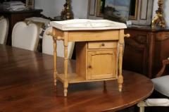 French Sarreguemines Late 19th Century Miniature Sink with Pastoral Scenes - 3485638