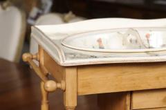 French Sarreguemines Late 19th Century Miniature Sink with Pastoral Scenes - 3485639